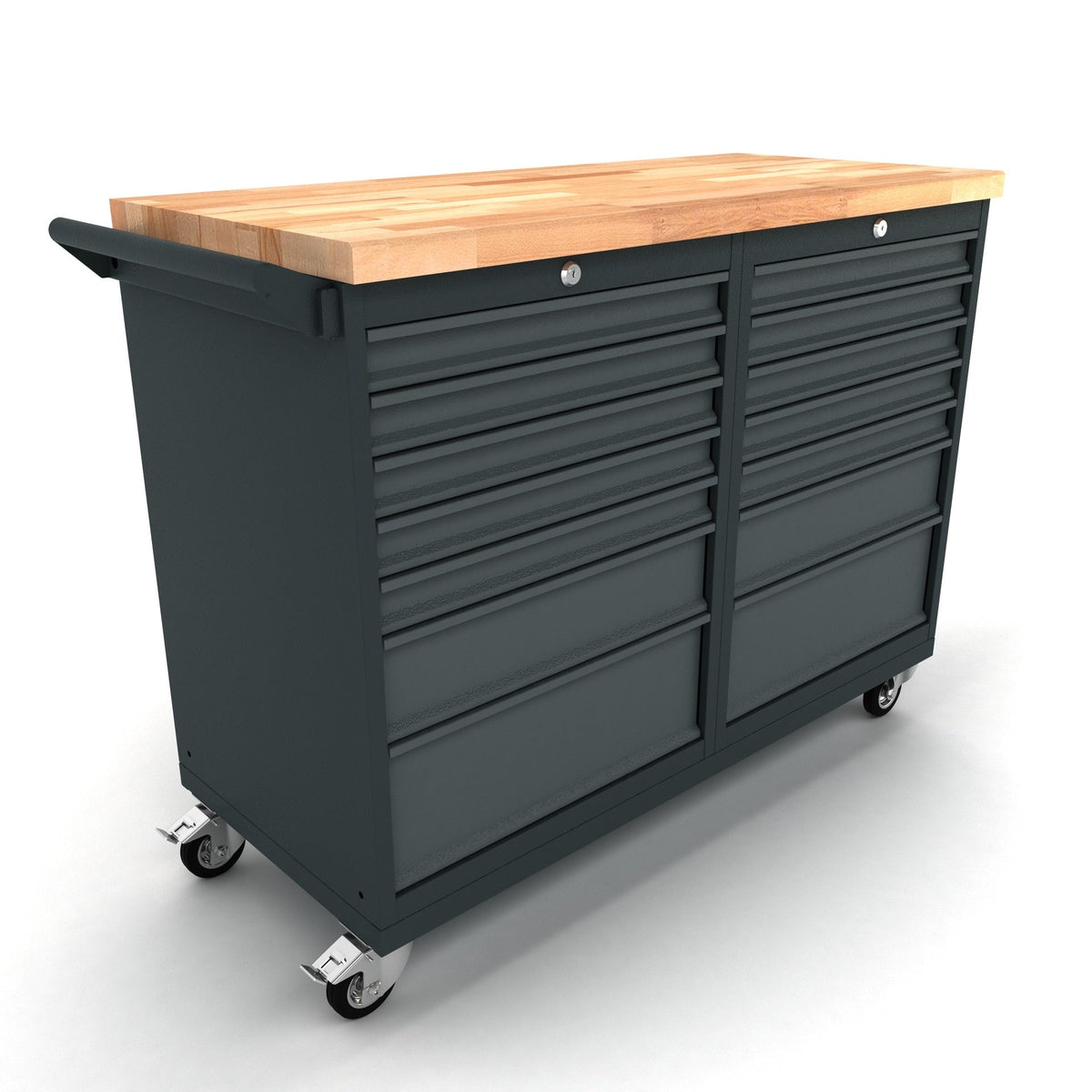 Mobile Werkbank mit 14 Schubladen - WBG124M07