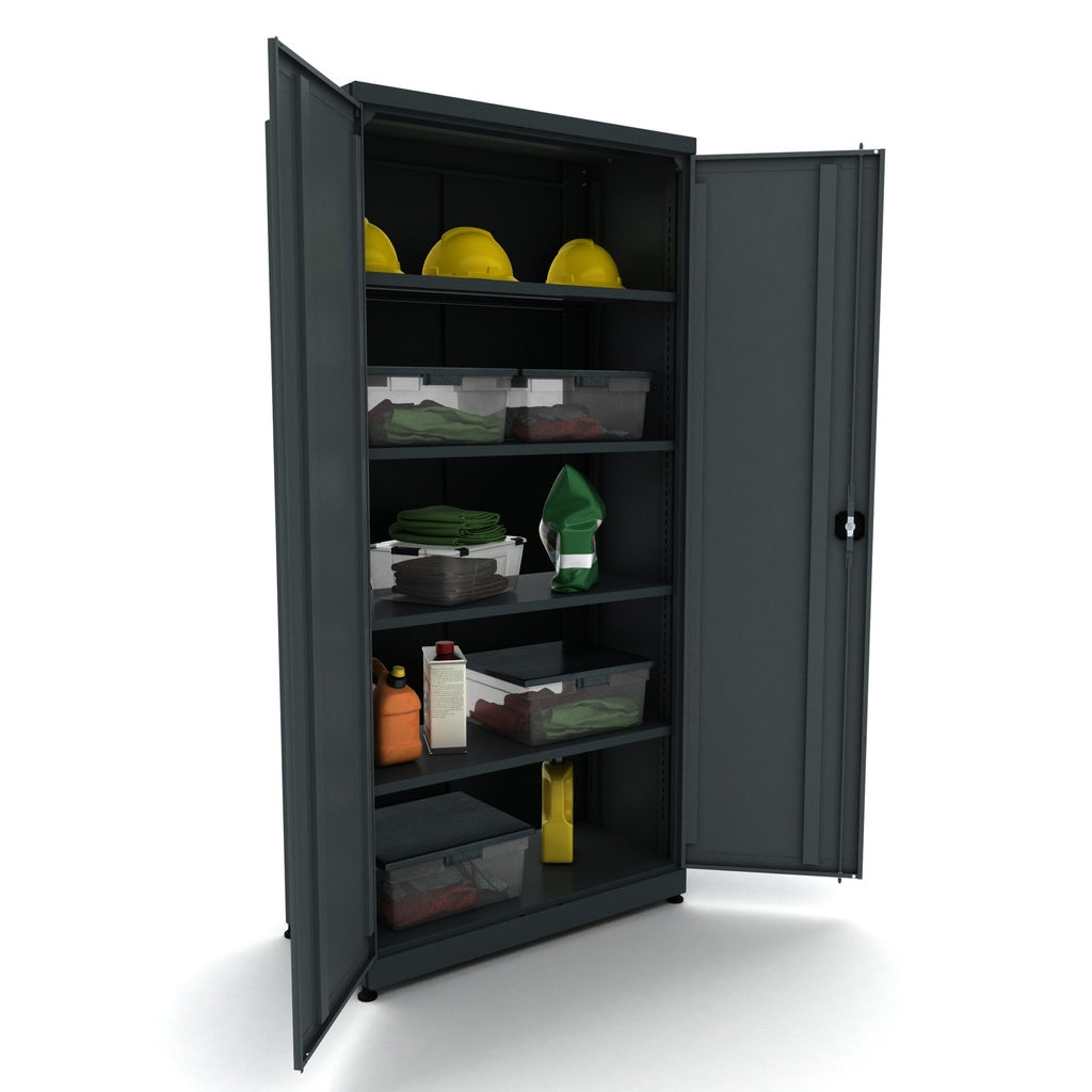 Metall-Werkzeugschrank mit 2 Türen und 4 Einlegeböden - BG95D2R