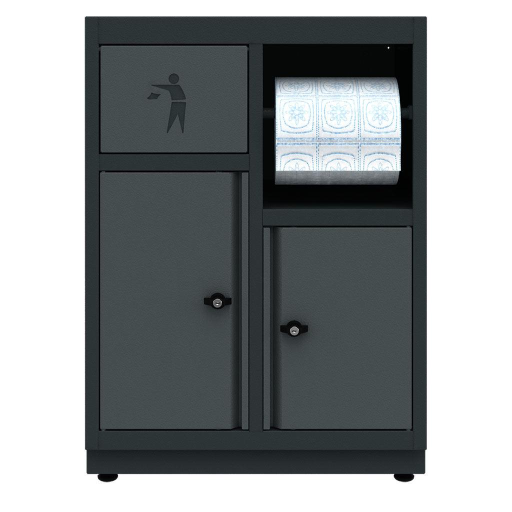 TOOLBOX4YOU Unterschrank-Abfallbehälter und Papierhalter Expert BG62TB - Vormontiert, Freistehend, 1,2mm dickes Blech - Tools.de TP Profishop GmbH