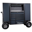 Bullram Roadmaster Profi-Werkstattwagen 13 Schubladen mobiler Werkzeugschrank mit LED, 230v Schuko – TB173PB