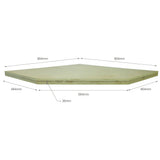 Bullram Arbeitsplatte Sperrholz 864 × 36 × 864 × 1223 mm - GC01GC34RT