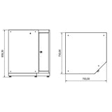 TOOLBOX4YOU Eckschrank Expert BG75CB - Vormontiert, Freistehend, 1,2mm dickes Blech - Tools.de TP Profishop GmbH