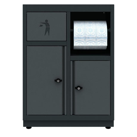 TOOLBOX4YOU Unterschrank-Abfallbehälter und Papierhalter Expert BG62TB - Vormontiert, Freistehend, 1,2mm dickes Blech - Tools.de TP Profishop GmbH