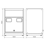 TOOLBOX4YOU Unterschrank für Rollen Expert BG62CR - Vormontiert, Freistehend, 1,2mm dickes Blech - Tools.de TP Profishop GmbH