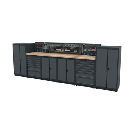 TOOLBOX4YOU Workshopmodul H Expert - Profi Werkbank mit Steckdosen BGMODH - Vormontiert, Freistehend, 1,2mm dickes Blech - Tools.de TP Profishop GmbH
